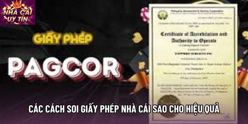 Các cách soi giấy phép nhà cái sao cho hiệu quả